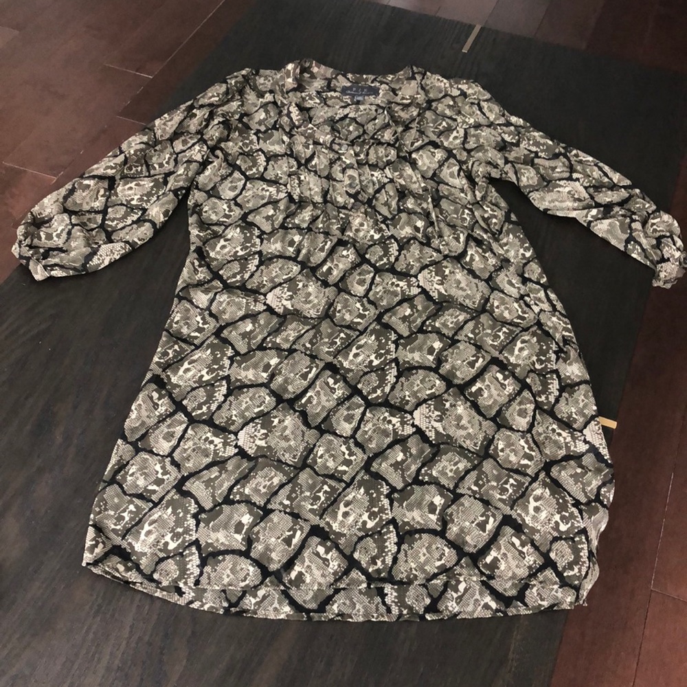 PJK snake skin print dress